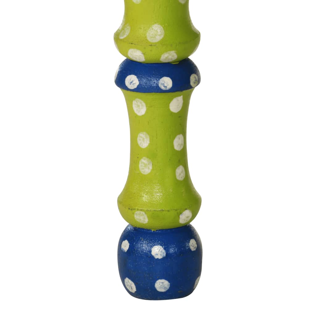 Tavolino Salotto Verde Dipinto a Mano Legno Massello di Mango | homemem39