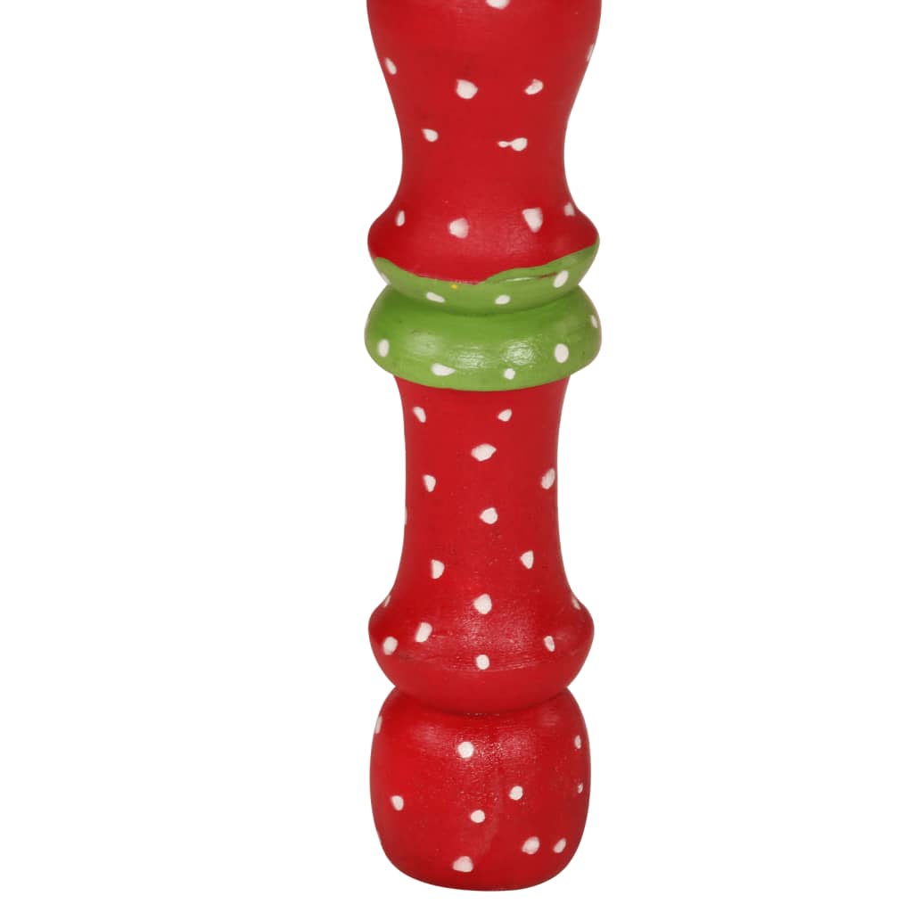 Tavolino Salotto Rosso Dipinto a Mano Legno Massello di Mango | homemem39