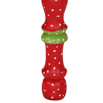 Tavolino Salotto Rosso Dipinto a Mano Legno Massello di Mango | homemem39