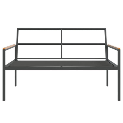 Set Salotto da Giardino 4 pz con Cuscini in Acciaio Antracite - homemem39