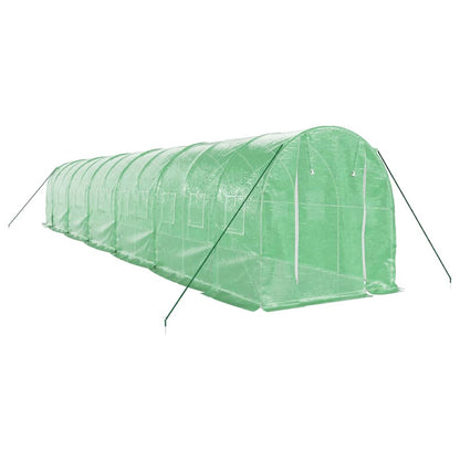 Serra con Telaio in Acciaio Verde 24 m² 12x2x2 m | homemem39