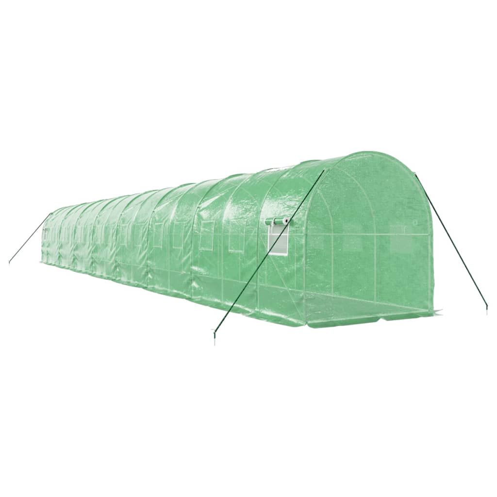 Serra con Telaio in Acciaio Verde 32 m² 16x2x2 m | homemem39