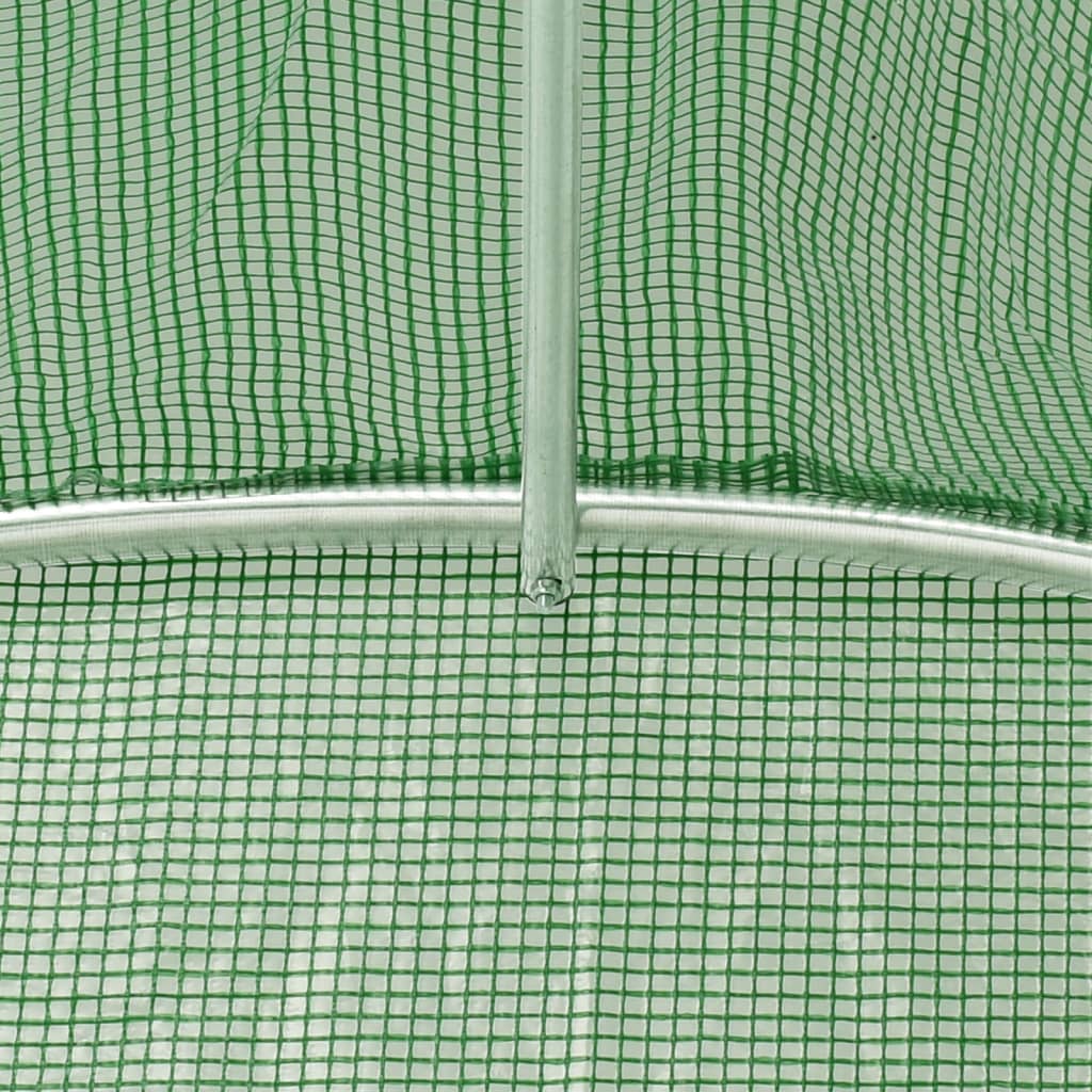 Serra con Telaio in Acciaio Verde 32 m² 16x2x2 m | homemem39
