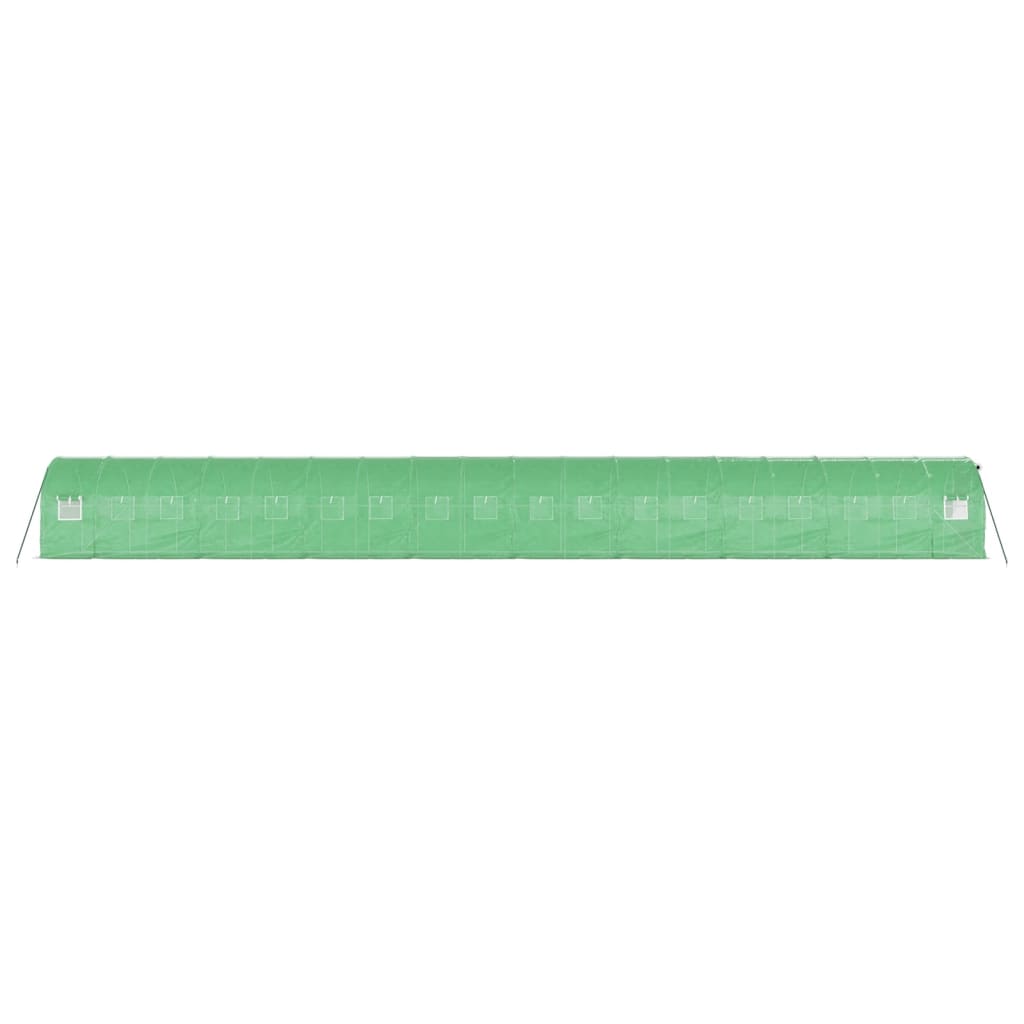 Serra con Telaio in Acciaio Verde 36 m² 18x2x2 m | homemem39