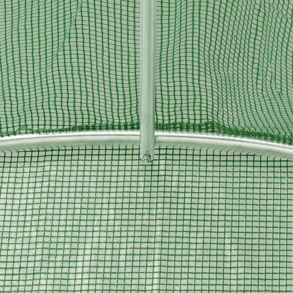 Serra con Telaio in Acciaio Verde 36 m² 18x2x2 m | homemem39