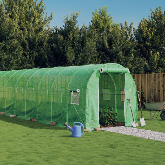 Serra con Telaio in Acciaio Verde 36 m² 18x2x2 m | homemem39