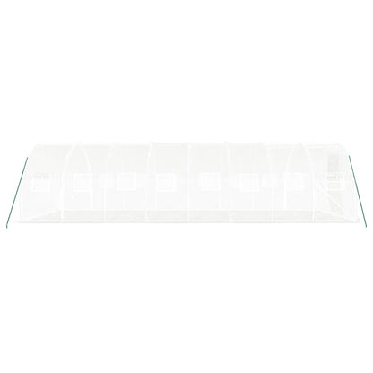 Serra con Telaio in Acciaio Bianco 24 m² 8x3x2 m - homemem39