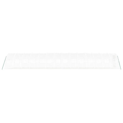 Serra con Telaio in Acciaio Bianco 42 m² 14x3x2 m - homemem39