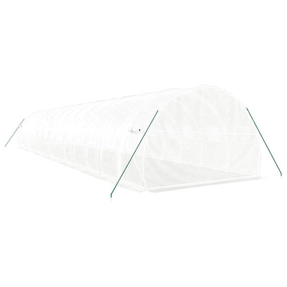 Serra con Telaio in Acciaio Bianco 42 m² 14x3x2 m - homemem39