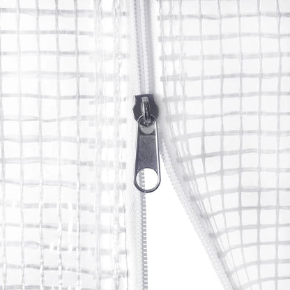 Serra con Telaio in Acciaio Bianco 48 m² 16x3x2 m - homemem39