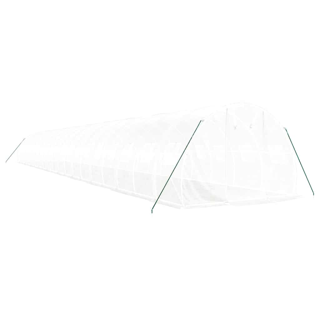 Serra con Telaio in Acciaio Bianco 60 m² 20x3x2 m - homemem39