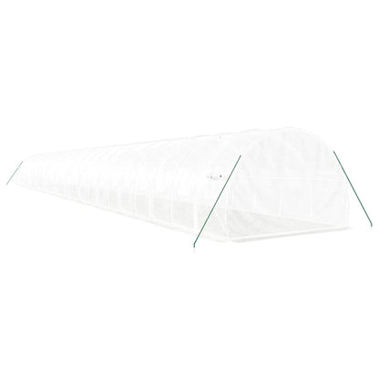 Serra con Telaio in Acciaio Bianco 72 m² 24x3x2 m - homemem39