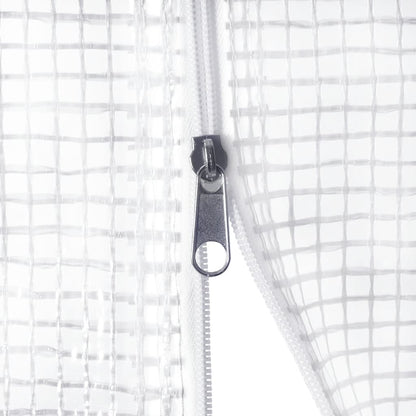 Serra con Telaio in Acciaio Bianco 72 m² 24x3x2 m - homemem39