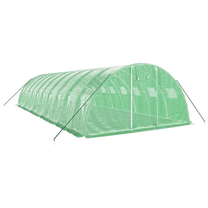 Serra con Telaio in Acciaio Verde 40 m² 10x4x2 m | homemem39