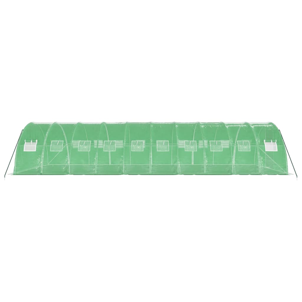 Serra con Telaio in Acciaio Verde 40 m² 10x4x2 m - homemem39