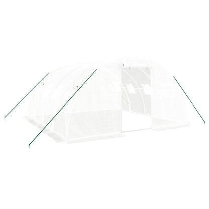 Serra con Telaio in Acciaio Bianco 16 m² 4x4x2 m - homemem39