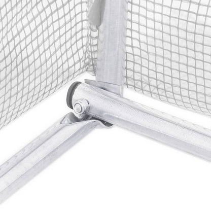 Serra con Telaio in Acciaio Bianco 24 m² 6x4x2 m | homemem39