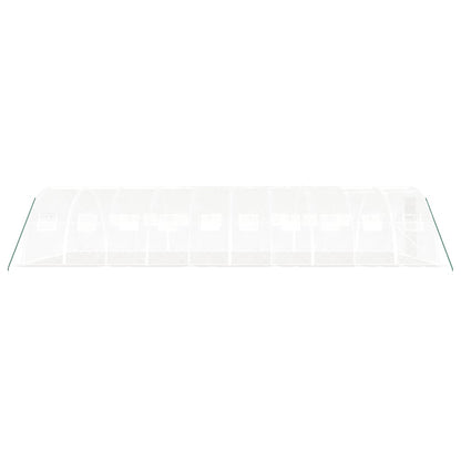 Serra con Telaio in Acciaio Bianco 40 m² 10x4x2 m - homemem39