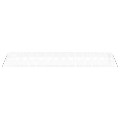 Serra con Telaio in Acciaio Bianco 56 m² 14x4x2 m - homemem39