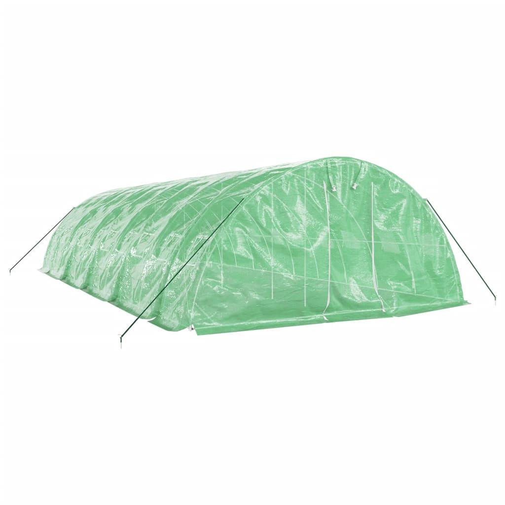 Serra con Telaio in Acciaio Verde 50 m² 10x5x2,3 m - homemem39