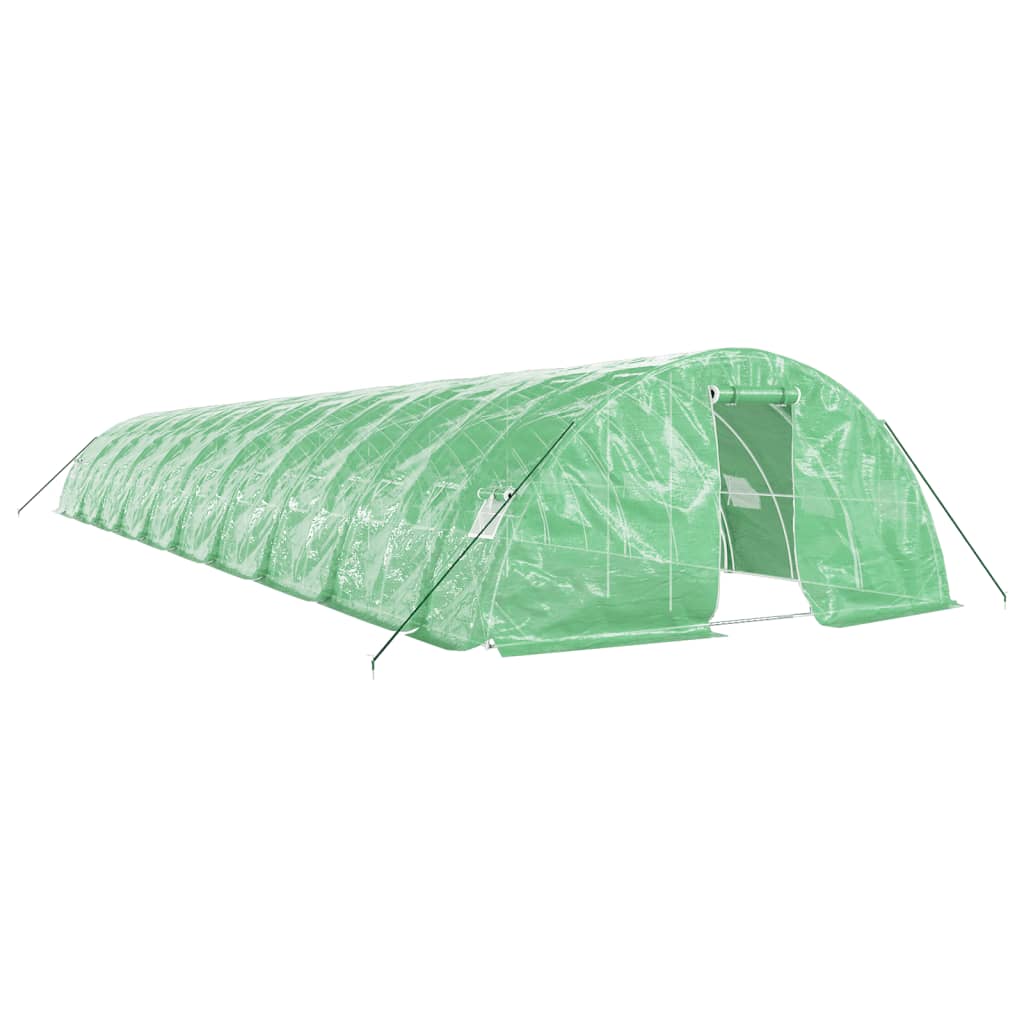 Serra con Telaio in Acciaio Verde 100 m² 20x5x2,3 m - homemem39