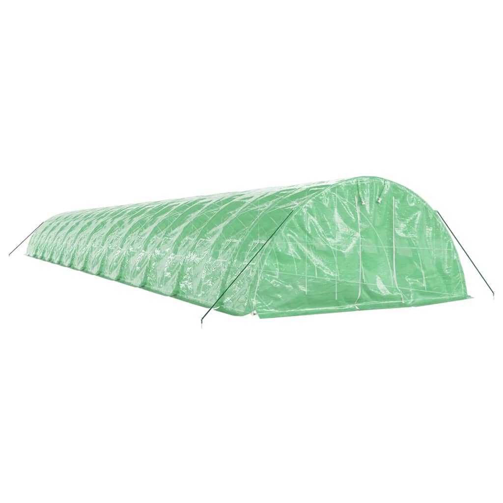 Serra con Telaio in Acciaio Verde 120 m² 24x5x2,3 m - homemem39