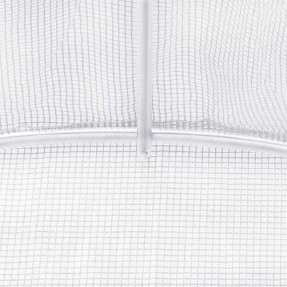 Serra con struttura in acciaio bianca 20 m² 5x4x2,3 m | homemem39