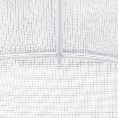 Serra con Telaio in Acciaio Bianco 110 m² 22x5x2,3 m | homemem39