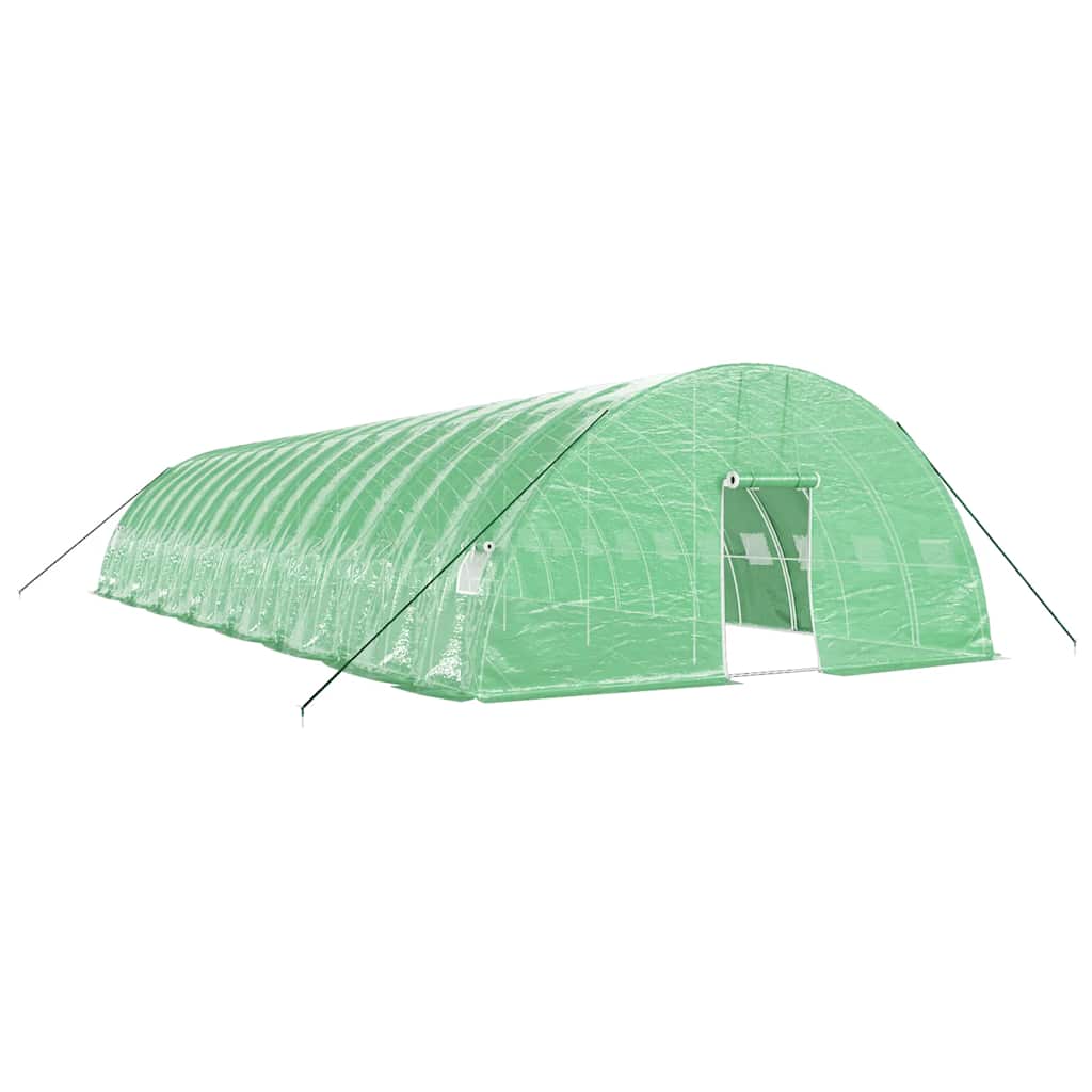 Serra con Telaio in Acciaio Verde 96 m² 16x6x2,85 m | homemem39