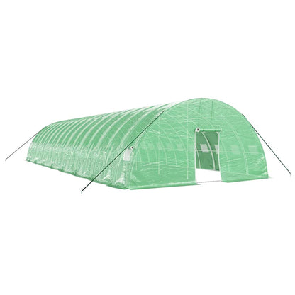 Serra con Telaio in Acciaio Verde 96 m² 16x6x2,85 m | homemem39