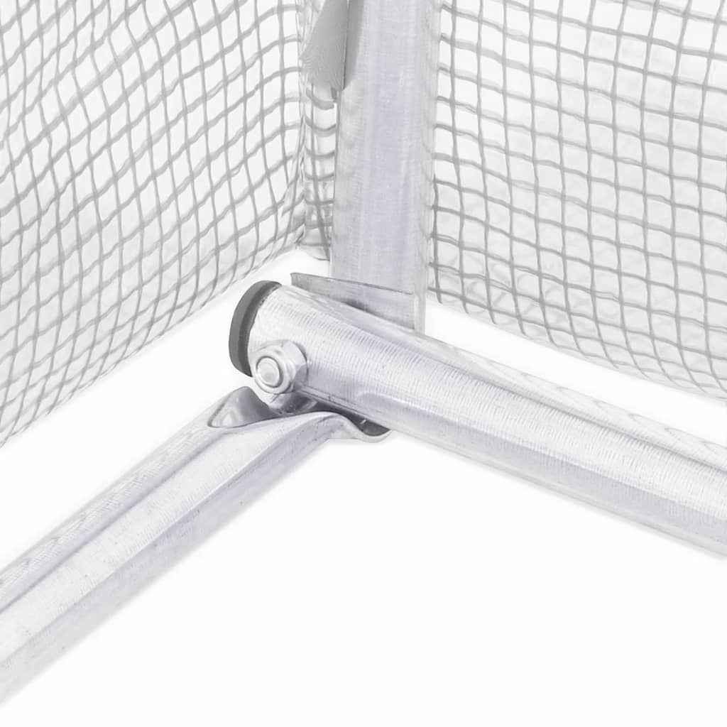 Serra con struttura in acciaio bianca 24 m² 6x4x2,85 m | homemem39