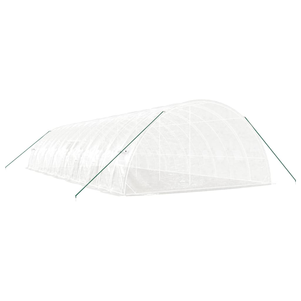 Serra con Telaio in Acciaio Bianco 84 m² 14x6x2,85 m | homemem39