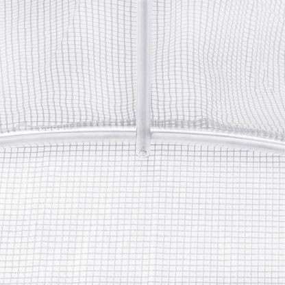 Serra con Telaio in Acciaio Bianco 84 m² 14x6x2,85 m | homemem39