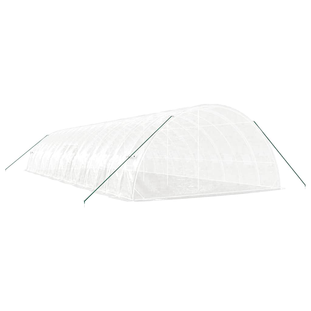 Serra con Telaio in Acciaio Bianco 96 m² 16x6x2,85 m | homemem39