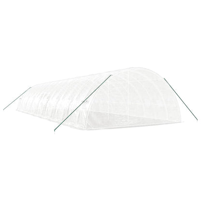 Serra con Telaio in Acciaio Bianco 96 m² 16x6x2,85 m | homemem39