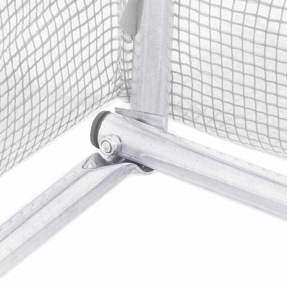 Serra con Telaio in Acciaio Bianco 96 m² 16x6x2,85 m | homemem39