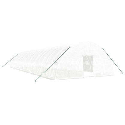 Serra con Telaio in Acciaio Bianco 108 m² 18x6x2,85 m