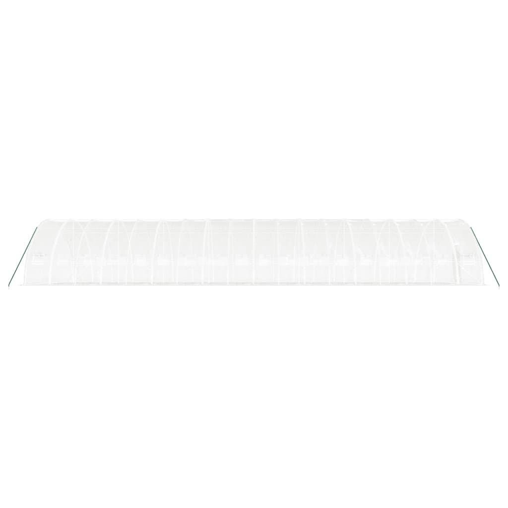 Serra con Telaio in Acciaio Bianco 108 m² 18x6x2,85 m - homemem39