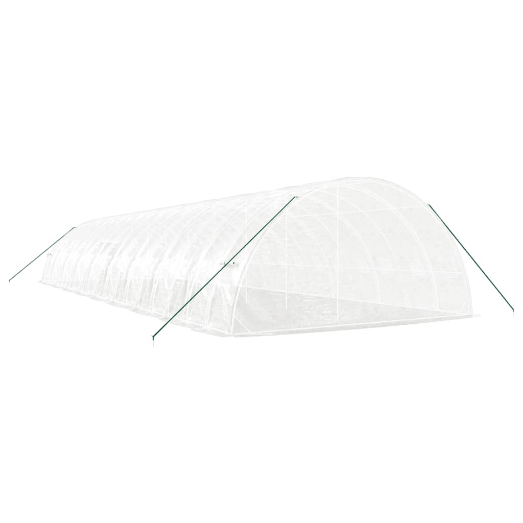 Serra con Telaio in Acciaio Bianco 108 m² 18x6x2,85 m | homemem39