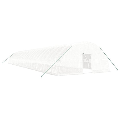 Serra con Telaio in Acciaio Bianco 144 m² 24x6x2,85 m