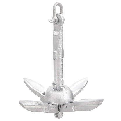 Ancora Pieghevole Argento 0,7 kg in Ghisa Zincata a Caldo | homemem39