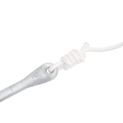 Ancora Pieghevole con Corda Argento 8 kg Ghisa Zincata a Caldo - homemem39