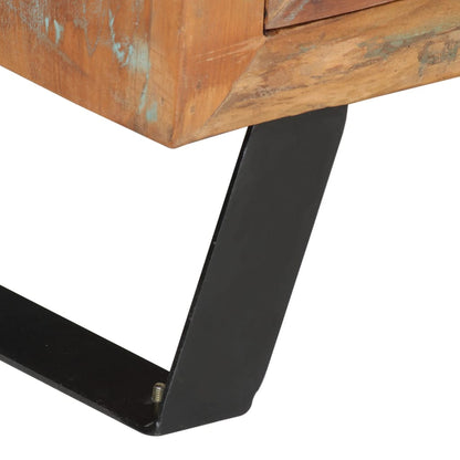 Mobile Porta TV 112x30x45 cm in Legno Massello di Recupero