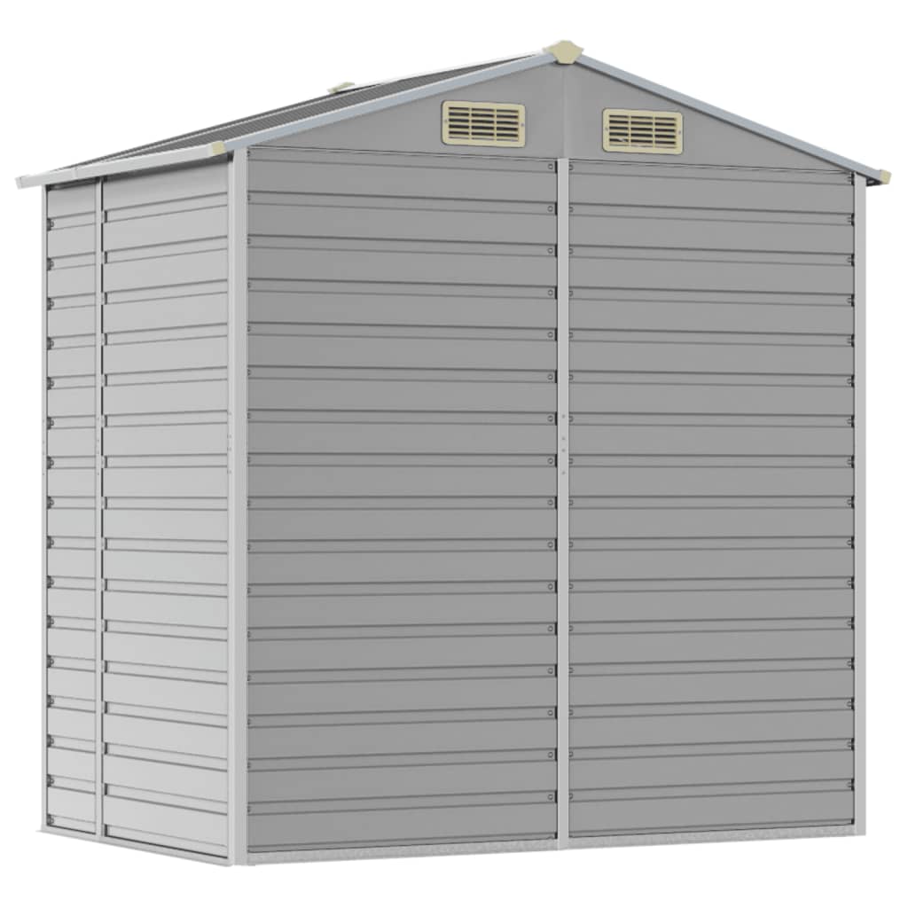 Capanno da Giardino Grigio Chiaro 191x130x198cm Acciaio Zincato | homemem39