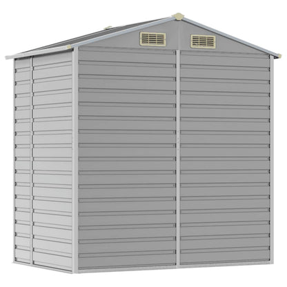Capanno da Giardino Grigio Chiaro 191x130x198cm Acciaio Zincato | homemem39