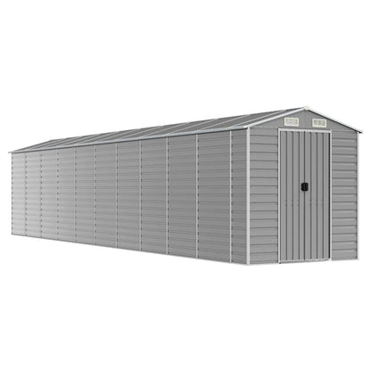 Capanno da Giardino Grigio Chiaro 191x895x198cm Acciaio Zincato - homemem39