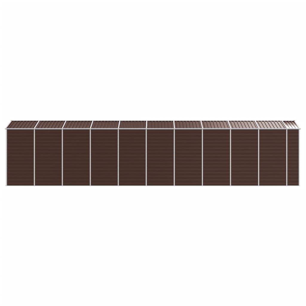 Capanno da Giardino Marrone 191x895x198 cm in Acciaio Zincato | homemem39
