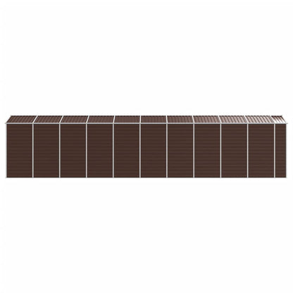 Capanno da Giardino Marrone 191x895x198 cm in Acciaio Zincato | homemem39