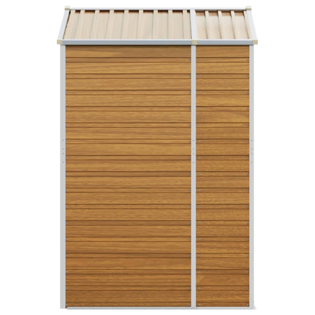 Capanno Giardino Marrone Chiaro 191x130x198cm Acciaio Zincato - homemem39