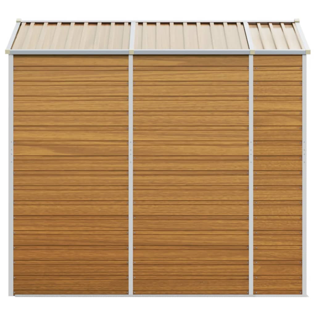 Capanno Giardino Marrone Chiaro 191x215x198cm Acciaio Zincato - homemem39